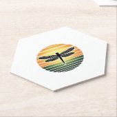 Dragonfly Retro (3) Untersetzer (angewinkelt)