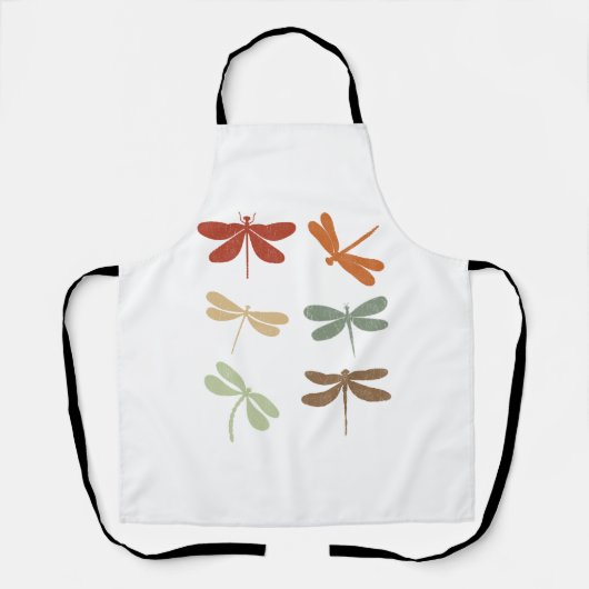 Dragonfly Retro Vintag Dragonfly Geschenk für Frau Schürze (Vorderseite)