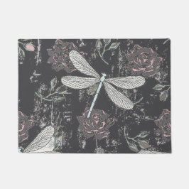 Dragonfly & Rose Doormat Fußmatte