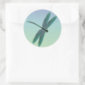 Dragonfly Runder Aufkleber (Tasche)
