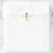 Dragonfly Runder Aufkleber (Tasche)