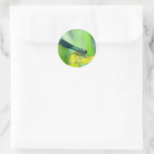 Dragonfly Runder Aufkleber (Tasche)