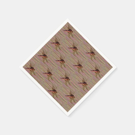 Dragonfly Rustikal Serviette (Ecke)