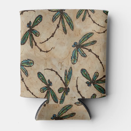Dragonfly Rustikale Creme Dosenkühler (Vorderseite)