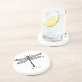 Dragonfly Sandstein Untersetzer (Seite)