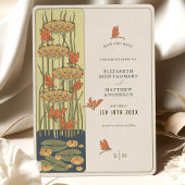 Dragonfly Save the Date Belle Epoque Art Nouveau Einladung