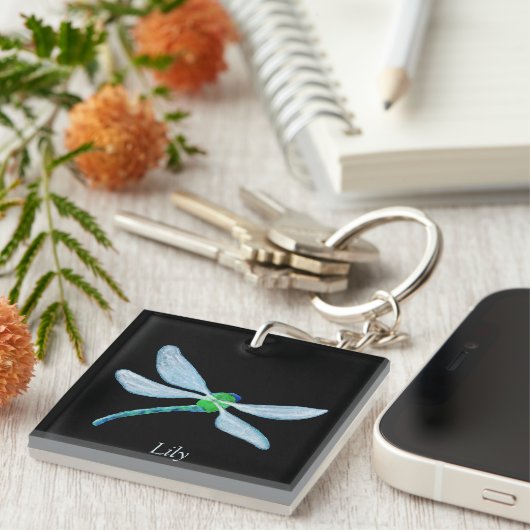 Dragonfly-Schlüsselanhänger Schlüsselanhänger (Vorderseite rechts)