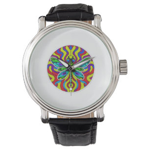 Dragonfly Schöne, bunt und verziert Armbanduhr