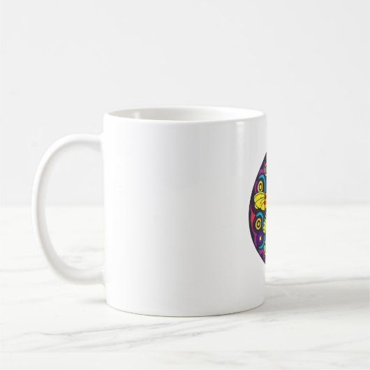 Dragonfly Schöne, bunt und verziert Kaffeetasse (Links)