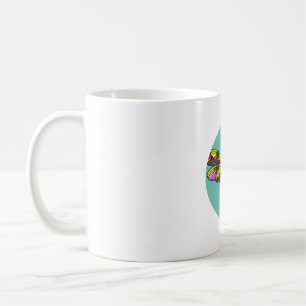 Dragonfly Schöne, bunt und verziert Kaffeetasse