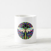Dragonfly Schöne, bunt und verziert Kaffeetasse (Mittel)