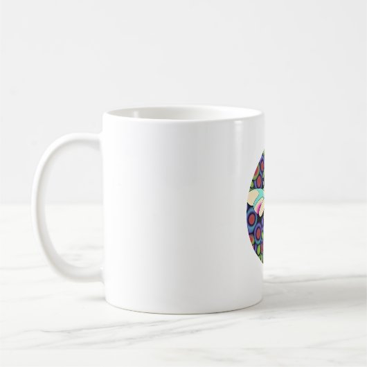 Dragonfly Schöne, bunt und verziert Kaffeetasse (Links)