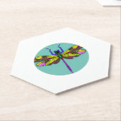 Dragonfly Schöne, bunt und verziert Untersetzer (angewinkelt)