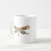 DRAGONFLY SCHÖNE KAFFEE TASSE (Vorderseite Links)