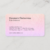 Dragonfly (schwarz) chic visitenkarte (Rückseite)