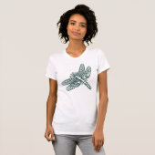 Dragonfly - Schwarz und Weiß II T-Shirt (Vorne ganz)