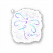 Dragonfly Semicolon Suizidprävention Bewusstsein O Aufkleber (Vorderseite)