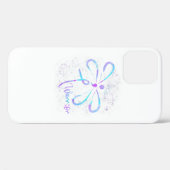 Dragonfly Semicolon Suizidprävention Bewusstsein O Case-Mate iPhone Hülle (Rückseite (Horizontal))