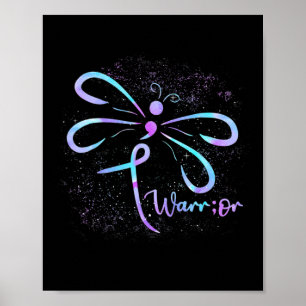 Dragonfly Semicolon Suizidprävention Bewusstsein O Poster