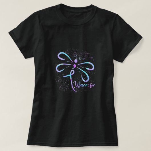 Dragonfly Semicolon Suizidprävention Bewusstsein O T-Shirt (Design vorne)