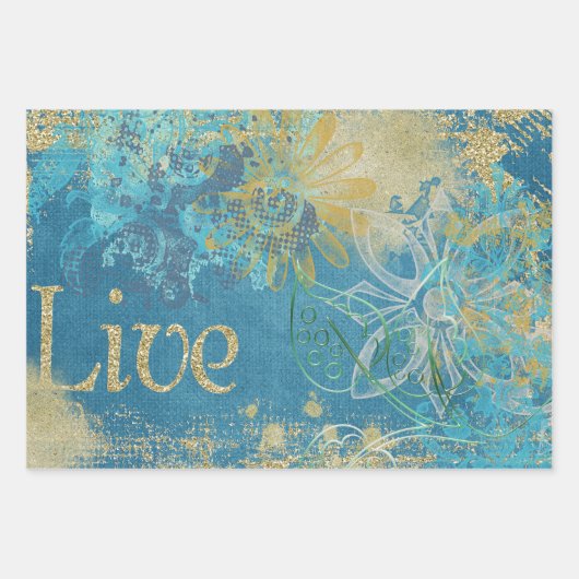 Dragonfly-Set Geschenkpapier Set (Vorderseite 3)