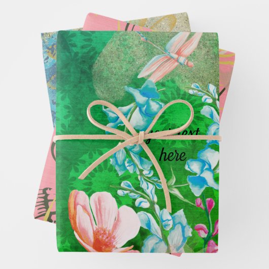 Dragonfly-Set Geschenkpapier Set (Beispiel)