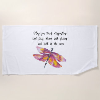 Dragonfly Shirt Frauen & Frauen Shirt mit Redewend Strandtuch