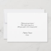 Dragonfly Silver Gray Rose Gold Vielen Dank | S Dankeskarte (Rückseite)