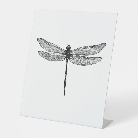 Dragonfly Sketch Sockelschild (Vorderseite)