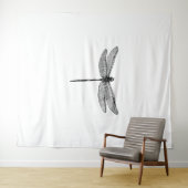 Dragonfly Sketch Wandteppich (Beispiel (Horizontal))
