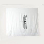 Dragonfly Sketch Wandteppich (Vorderseite (Horizontal))
