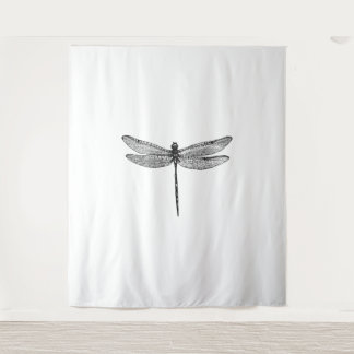 Dragonfly Sketch Wandteppich