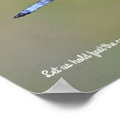 Dragonfly-Skript Fotografische Kunst drucken Poster (Ecke)