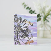 Dragonfly Sky Postcard Postkarte (Stehend Vorderseite)