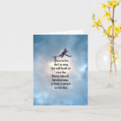 Dragonfly "So geliebt" Karte (Gelbe Blume)