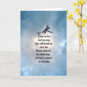 Dragonfly "So Loved" Gedicht Karte (Gelbe Blume)