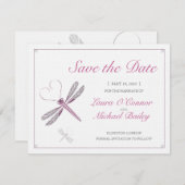 Dragonfly Speichern Sie die Datumskarten Save The Date (Vorne/Hinten)