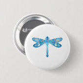 Dragonfly-Stamm Tattoo Geschenk Idee Button (Vorne & Hinten)
