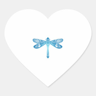 Dragonfly-Stamm Tattoo Geschenk Idee Herz-Aufkleber
