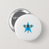 Dragonfly Star Design Insect Love Lover Dragonflie Button (Vorne & Hinten)