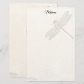 Dragonfly Stationery Briefpapier (Vorne/Hinten)