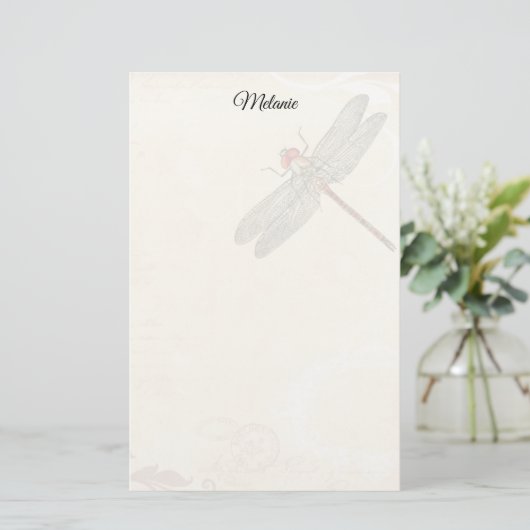 Dragonfly Stationery Briefpapier (Stehend Vorderseite)