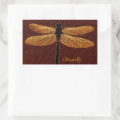 Dragonfly-Sticker Rechteckiger Aufkleber (Tasche)