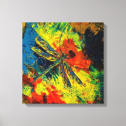 Dragonfly Stretched Canvas Print Leinwanddruck (Vorderseite)
