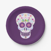 Dragonfly SUgar Skull Paper-Teller Pappteller (Vorderseite)