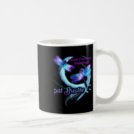 Dragonfly Suicide Awareness Warrior Sem Kaffeetasse (Rechts)