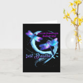 Dragonfly Suicide Awareness Warrior Sem Karte (Gelbe Blume)