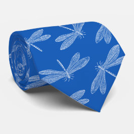 Dragonfly Summer Blues Nature Lover Custom Color Krawatte