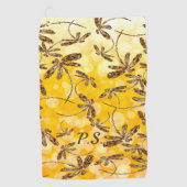 Dragonfly Sunshine Golf Handtuch (Vorderseite)