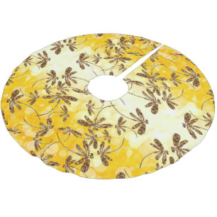 Dragonfly Sunshine Polyester Weihnachtsbaumdecke